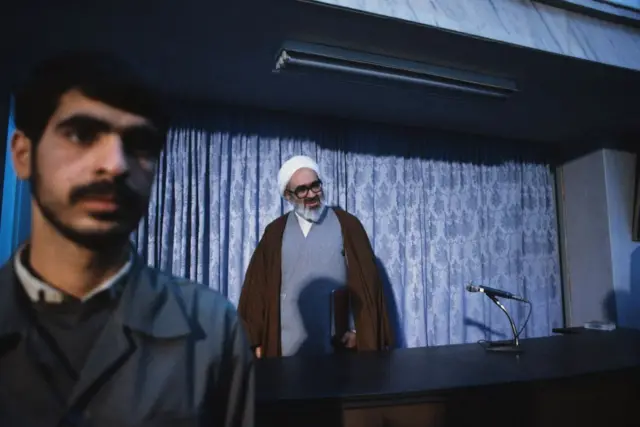 آیتالله منتظری در کلاس درس در قم