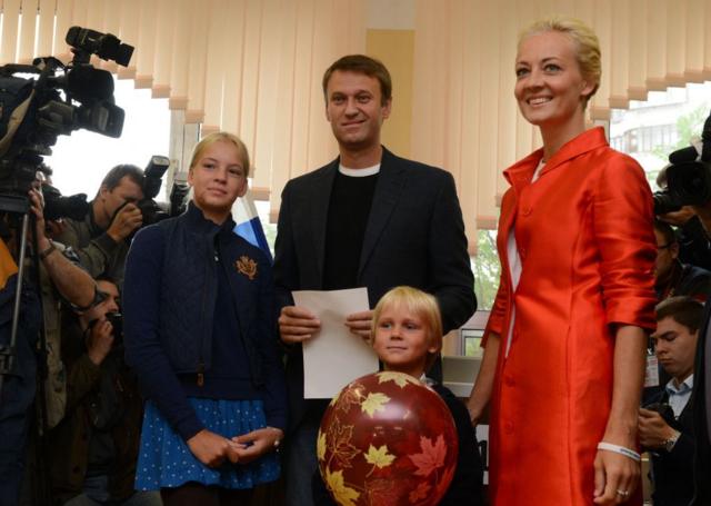 Navalny y su familia