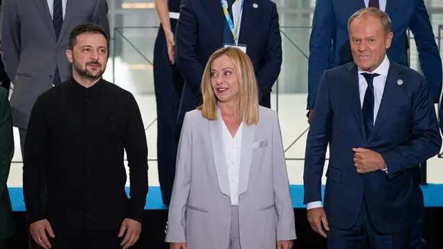 ज़ेलेंस्की, मेलोनी और टस्क