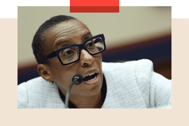 Dr Claudine Gay, president of Harvard University, testifies before the House Education and Workforce Committee on 5 December 2023 in Washington DC.