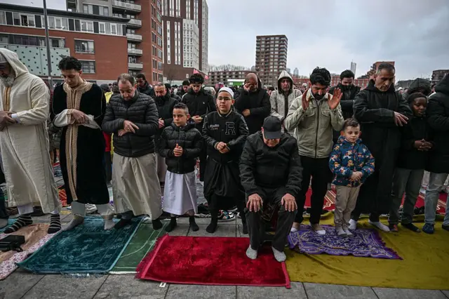 በኔዘርላንድስ፣ሮተርዳም ከተማ የነበረው የኢድ አልፈጥር አከባበር
