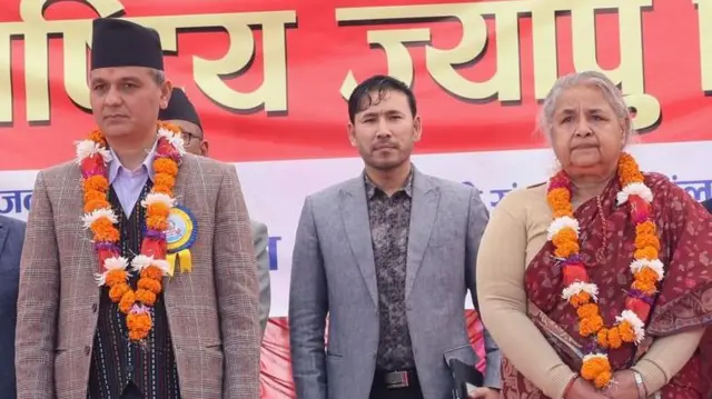 प्रधानमन्त्री सुशीला कार्की, गृहमन्त्री ओमप्रकाश अर्याल र कार्कीका प्रमुख स्वकीय सचिव आदर्श श्रेष्ठ