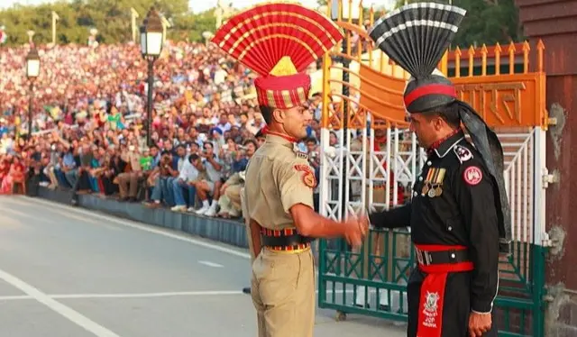 واہگہ بارڈر، انڈیا، پاکستان