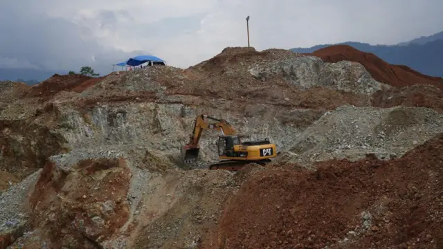 Salah satu perusahaan tambang nikel yang beroperasi di Kabupaten Morowali, Sulawesi Tengah. 