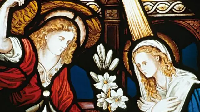 Pintura mostram duas pessoas