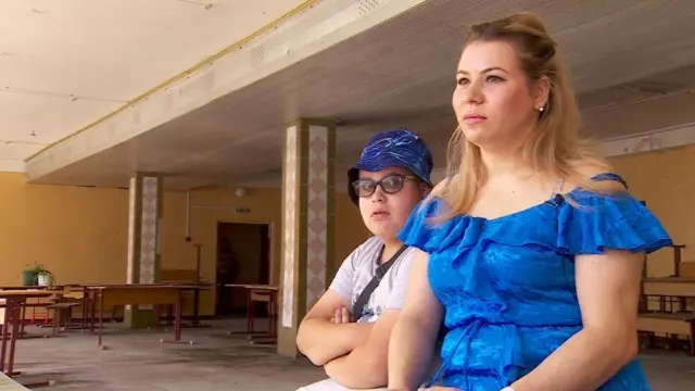 Maryna và con trai Daniil