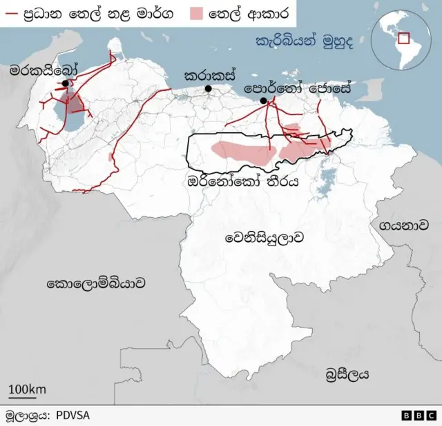 වෙනිසුවෙලාවේ සිතියමකි