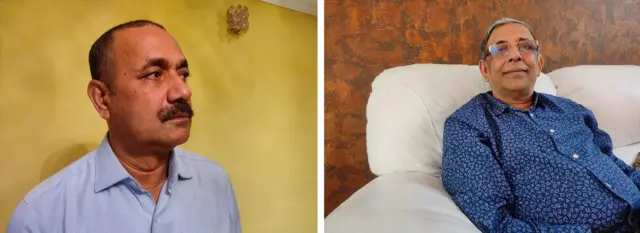 আত্মগোপনে আছেন সাবেক সংসদ সদস্য পঙ্কজ নাথ (বাঁয়ে) ও আ ফ ম বাহাউদ্দিন নাসিম (ডানে)