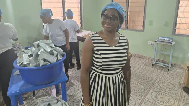 Mildred Akotia, femme d'affaires spécialisée dans les noix de cajou