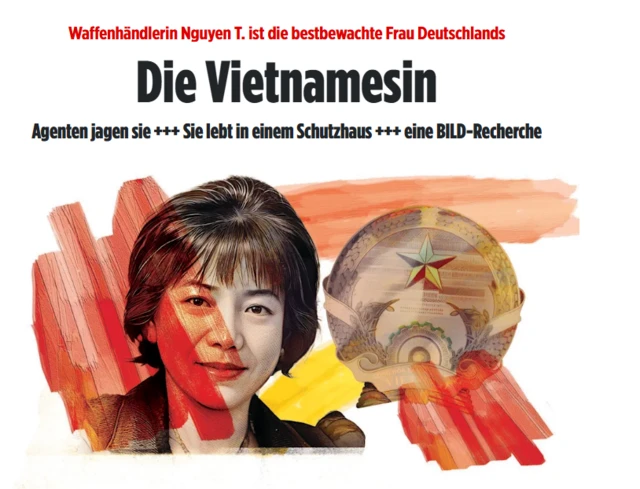 Ảnh chụp màn hình nhan đề bài báo về bà Nguyễn Thị Thanh Nhàn trên tờ Bild của Đức