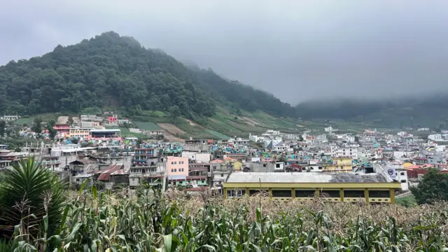 Vista aérea de San Martín Sacatepéquez
