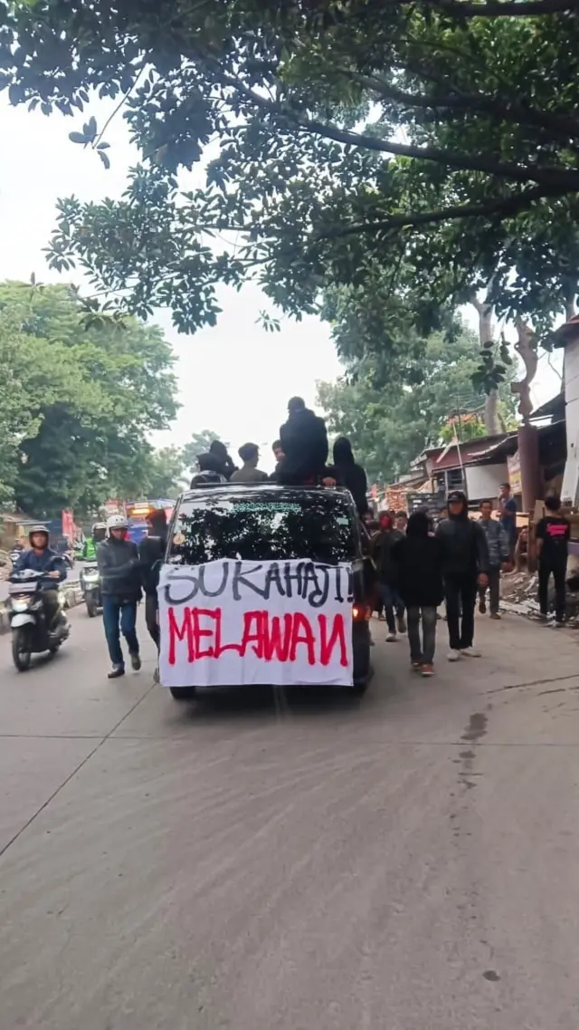 Demonstrasi, Sukahaji, Bandung