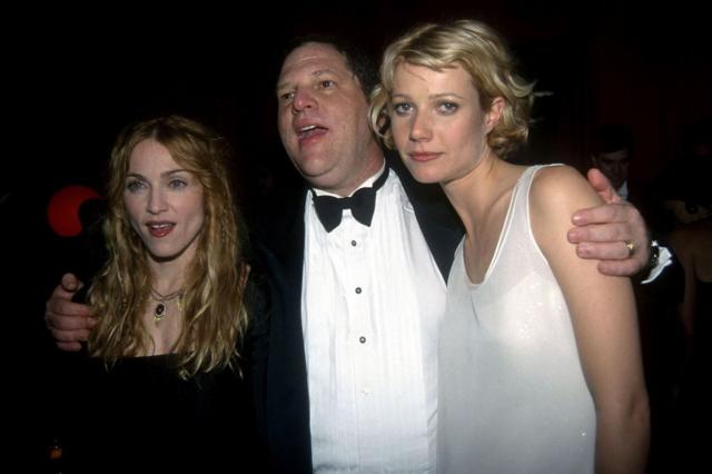 Weinstein con Madonna y Gwyneth Paltrow en 1998.