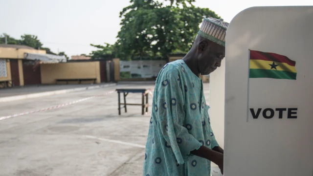 Vote for booth cast im vote for Ghana election