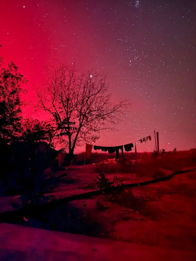 Північне сяйво на Херсонщині