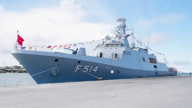 Markabka magaalada Muqdisho yimid ee hordhaca u ah heshiiskii ay galeen dowladaha Soomaaliya iyo Turkiga