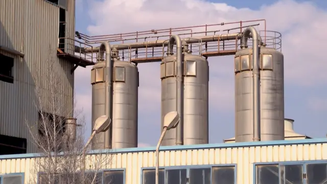 صورة لغلايات أحد المصانع في مصر