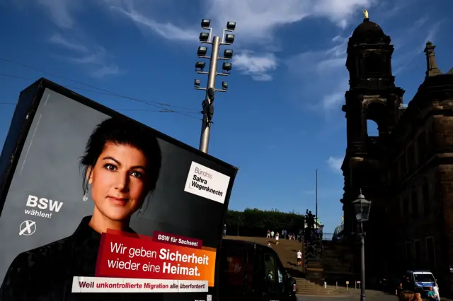 Предвыборный плакат BSW