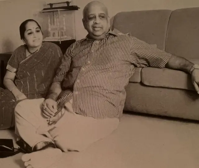 टीएन शेषन अपनी पत्नी के साथ