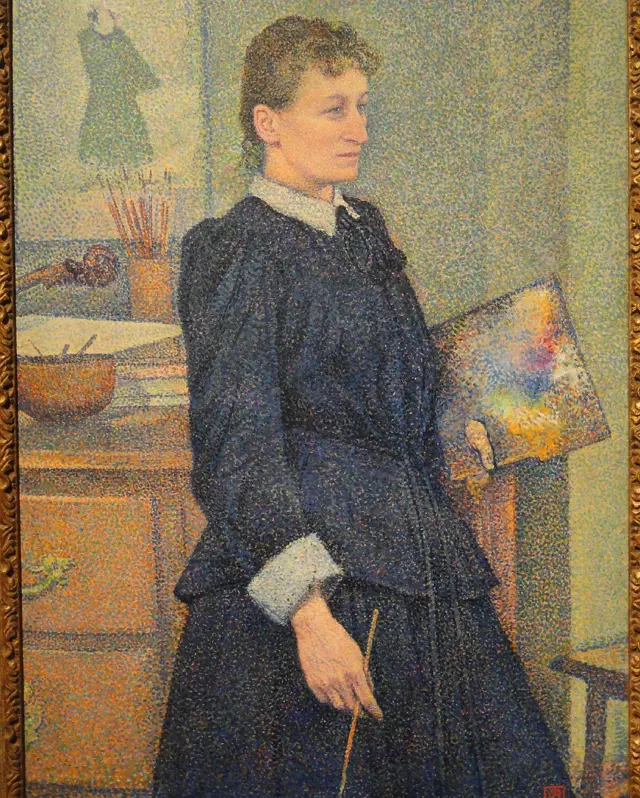 Anna Boch, c. 1889, pintada por Théo van Rysselberghe.