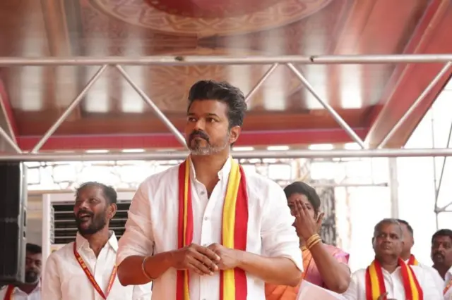 విజయ్, తమిళనాడు రాజకీయాలు, తమిళగ వెట్రి కళగం, కామరాజ్ నాడార్, పెరియార్, అంబేడ్కర్