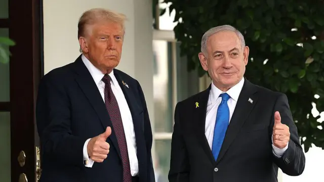 Президент США Дональд Трамп та прем'єр-міністр Ізраїлю Беньямін Нетаньягу в Білому домі 29 вересня 2025 року