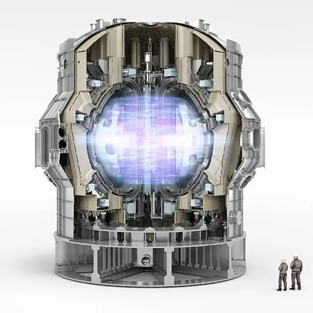 Una ilustración del plasma circulando en el JT-60SA