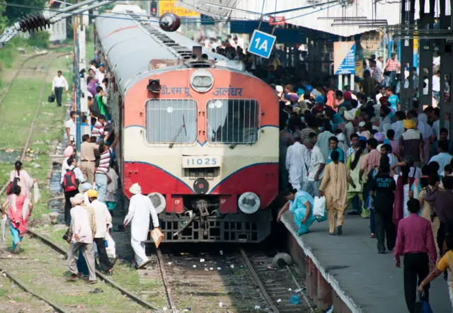 Representational picture of the Indian Railways 