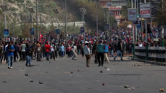  नेपाल में प्रदर्शन 