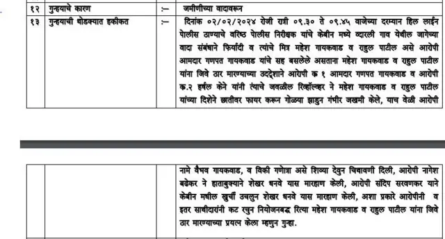 FIR मधील तपशील