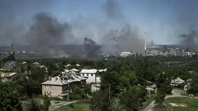 Severodonetsk və Lisiçansk şəhərləri
