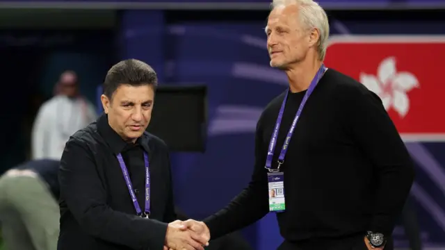 سرمربیان هنگ کنگ و ایران در جام ملت‌های آسیا