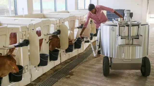 गुजरात के आणंद ज़िले में अमूल के प्लांट की एक तस्वीर