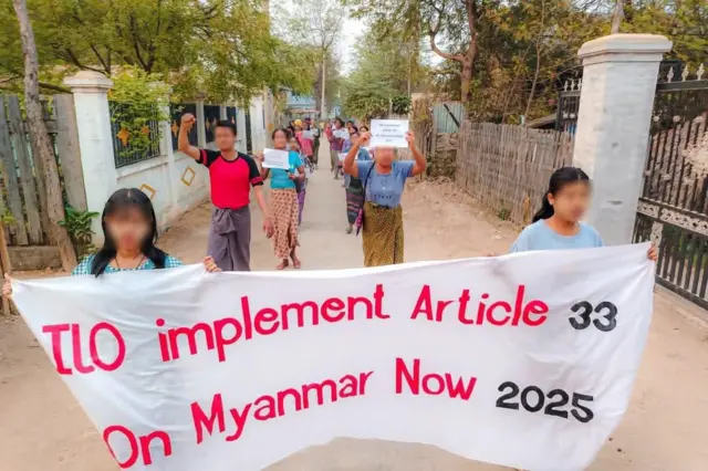ILO ပုဒ်မ ၃၃ နဲ့ စစ်ကောင်စီကိုအရေးယူဖို့ စစ်ကိုင်းနဲ့ကချင်မှာ လှုပ်ရှားမှုတွေ ပြုလုပ်ခဲ့ကြပါတယ်