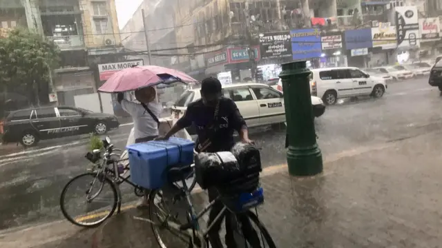 Yangon, Rainy day