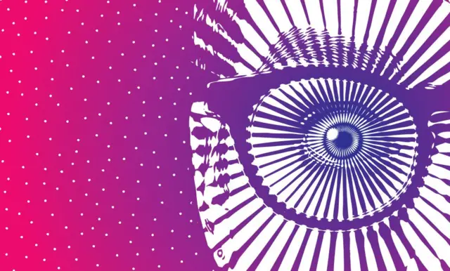 Ojo de mujer consternada