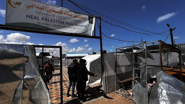 ガザ南部のクウェート軍野戦病院