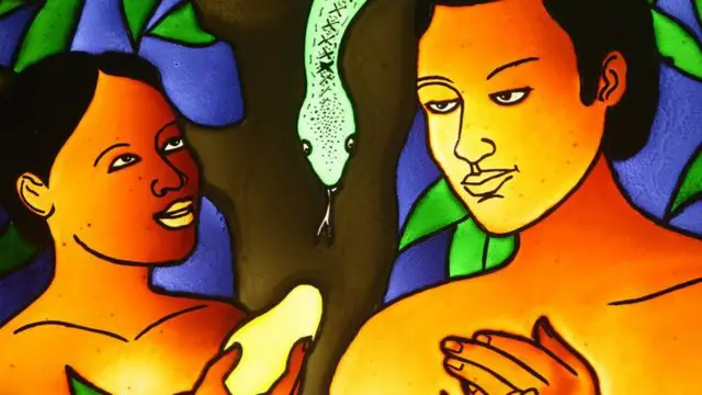 বিভিন্ন ধর্মগ্রন্থে উল্লেখ করা হয়েছে, বিবি হাওয়াকে নবী আদমের পাঁজর থেকে সৃষ্টি করা হয়েছে - প্রাচীন চিত্রকর্ম