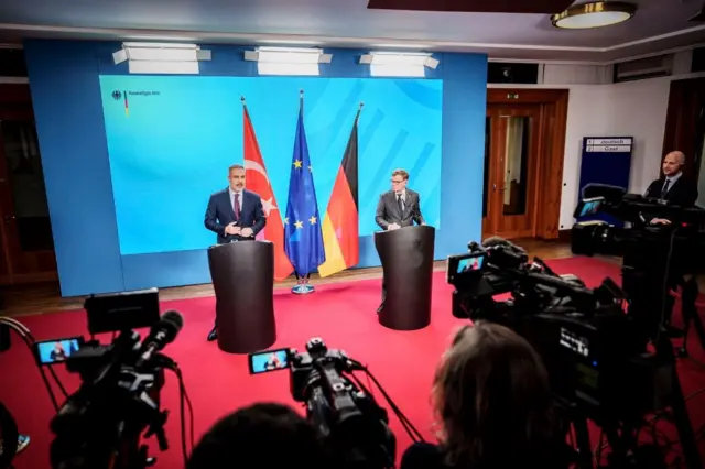 Almanya Dışişleri Bakanı Almanya Dışişleri Bakanı Johann Wadephul ve Dışişleri Bakanı Hakan Fidan