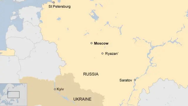 Các khu vực căn cứ quân sự cách biên giới Ukraine hàng trăm cây số