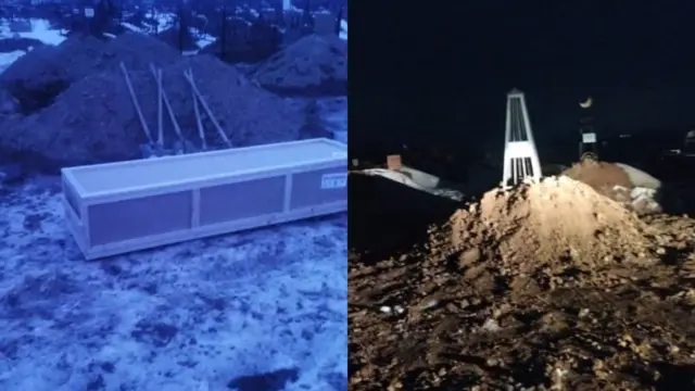 Нурбектин (аты өзгөртүлдү) сөөгү Орусиядан вагнерчилер көрүстөнүнөн 6-февраль күнү казылып, Кыргызстанга кайра 7-февраль күнү көмүлгөн учур