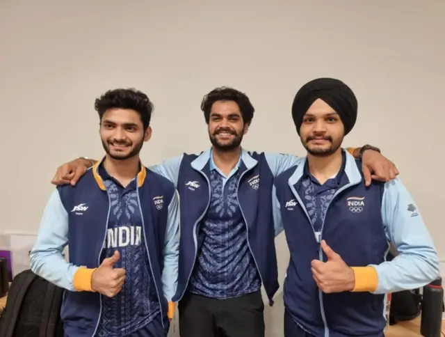 સરબજોત સિંઘ, શિવ નારવાલ અને અર્જુનસિંઘ ચીમા