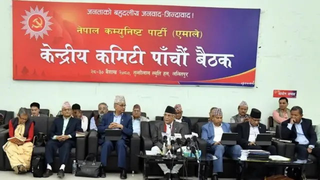 नेकपा एमालेको केन्द्रीय कमिटीको बैठक 