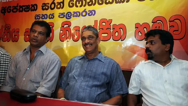 Sarath Fonseka, ANURA KUMARA DISSANAYAKE and Lal Kantha