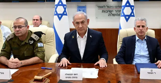 Le Premier ministre israélien Benjamin Netanyahu lors d'une réunion de son cabinet de sécurité.