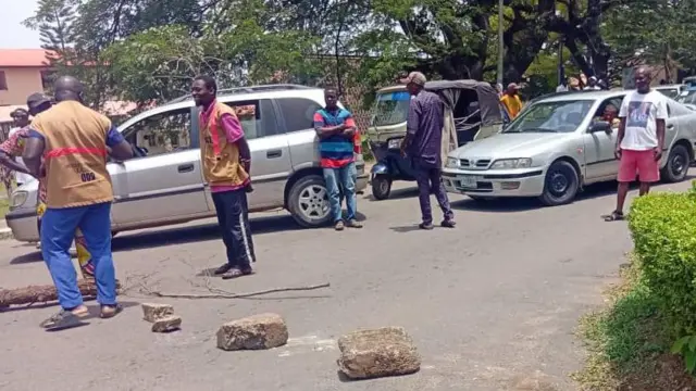 Awọn akẹkọọ naa lasiko iwọde wọn