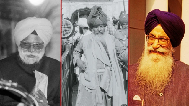 ਤਤਕਾਲੀ ਕੇਂਦਰੀ ਗ੍ਰਹਿ ਮੰਤਰੀ ਬੂਟਾ ਸਿੰਘ, ਨਹਿੰਗ ਮੁਖੀ ਬਾਬਾ ਸੰਤਾ ਸਿੰਘ, ਅਤੇ ਪੰਜਾਬ ਦੇ ਸਾਬਕਾ ਮੁੱਖ ਮੰਤਰੀ ਸੁਰਜੀਤ ਸਿੰਘ ਬਰਨਾਲਾ