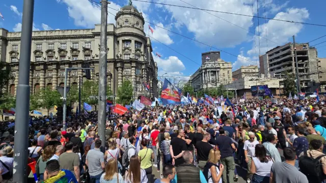 studenti, sindikati, protest studenata i sindikata ispred vlade