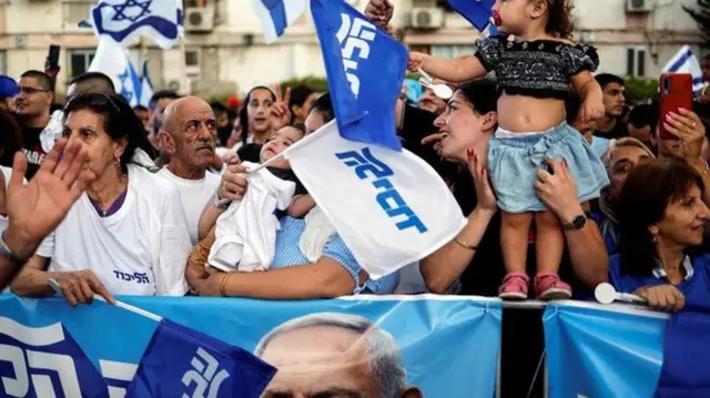 Netanyahu taraftarları 