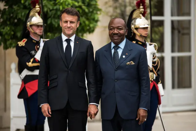 Ali Bongo ve Fransa lideri Macron